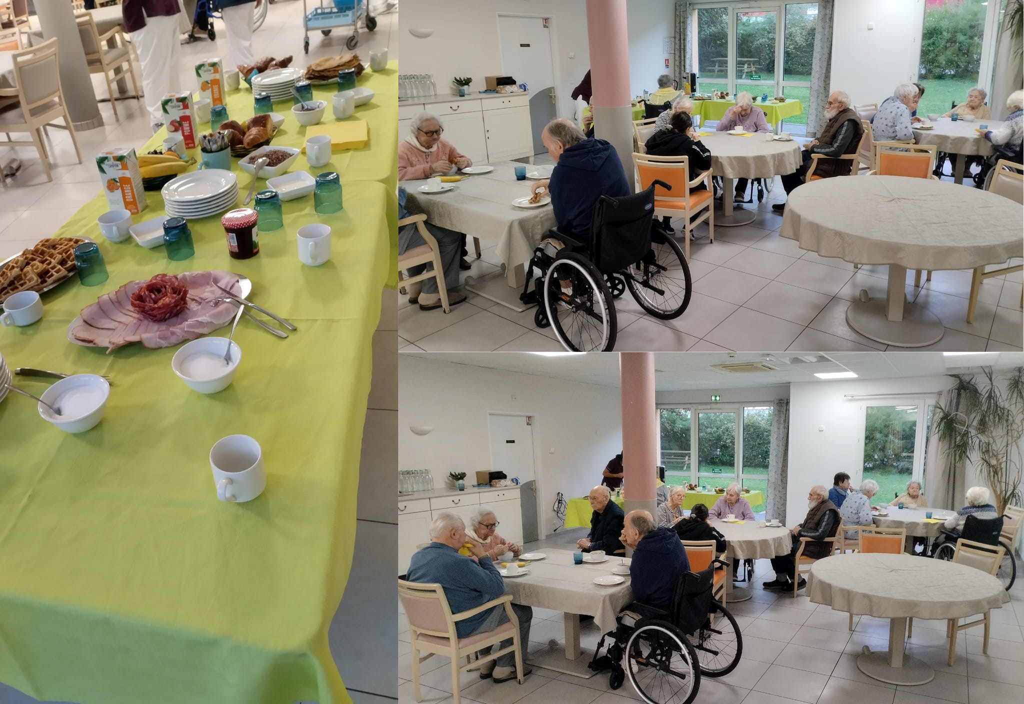 Petit déjeuner convivial à la Verte Colline